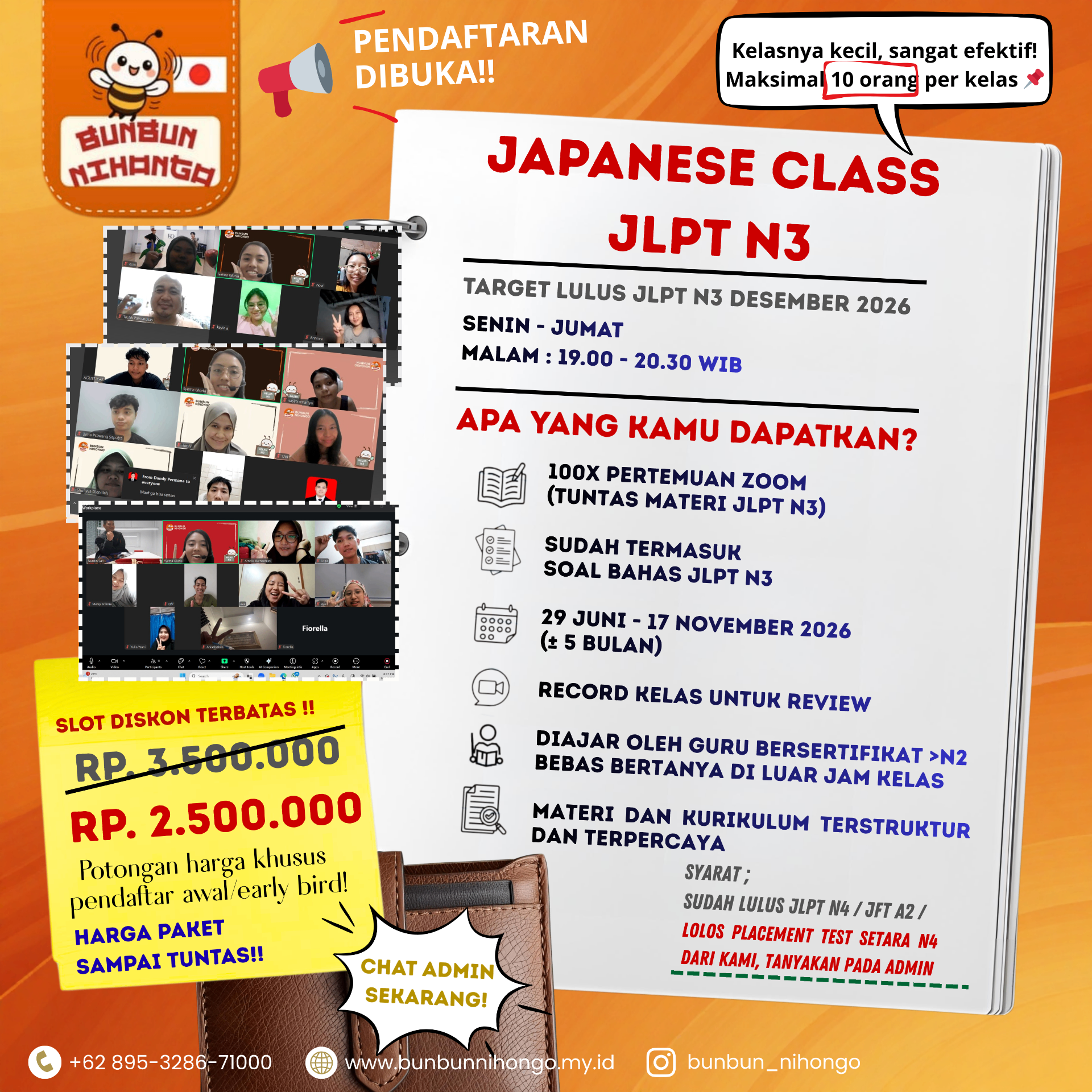 Poster Kelas JLPT N3